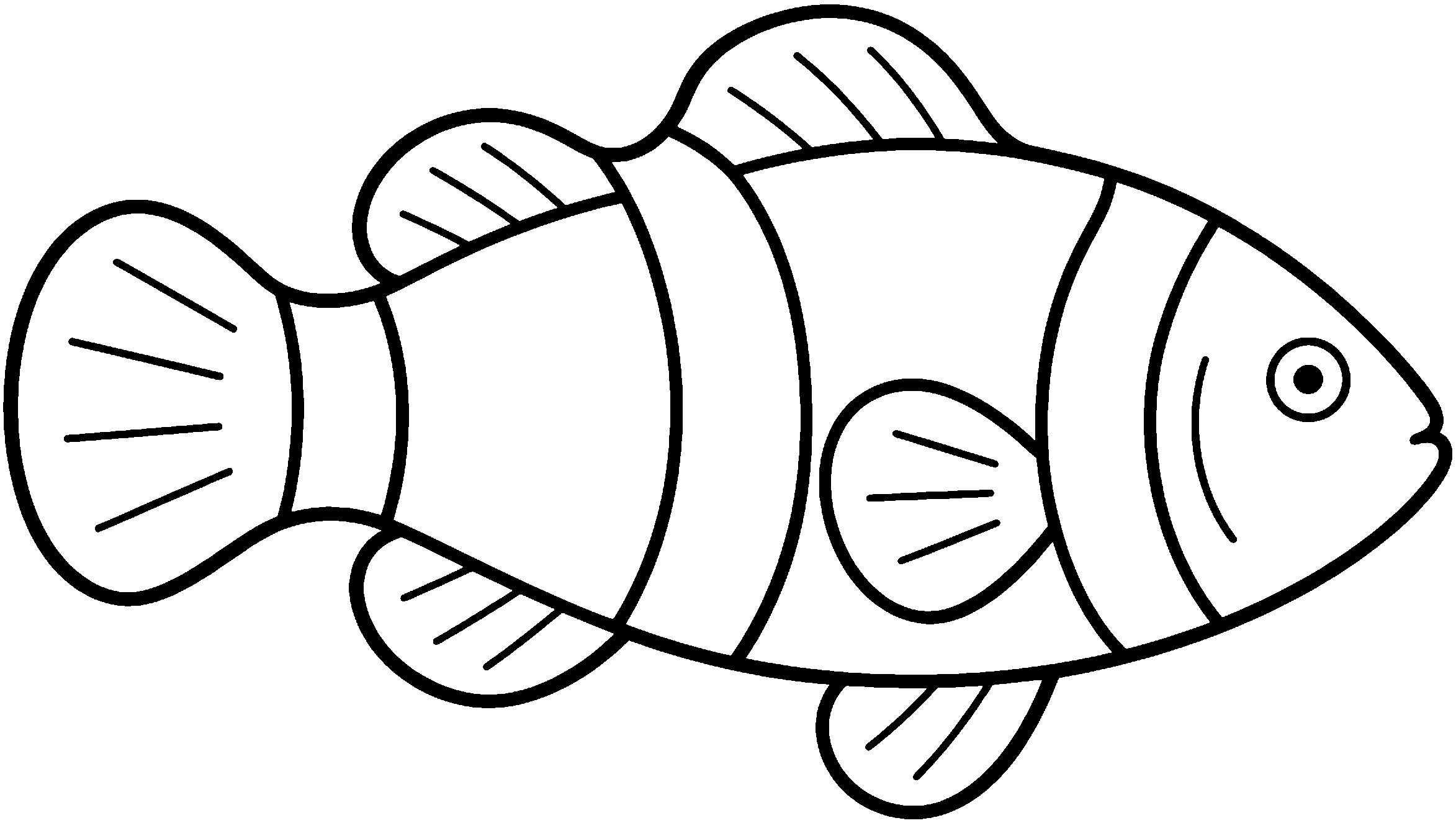 A fish coloring page
